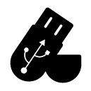 usb stick glyph Icon