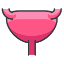 uterus Filled Outline Icon