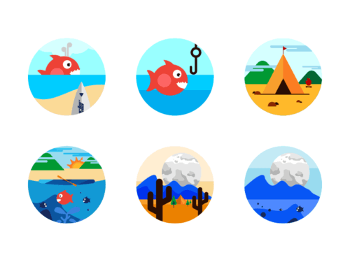 vacations-flat-icons
