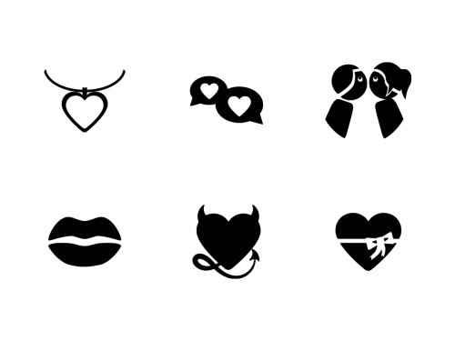 valentine-glyph-icons