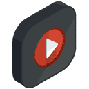 video multimedia Isometric Icon