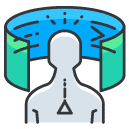 virtual reality Filled Outline Icon
