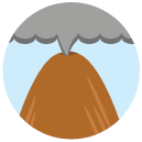 volcano flat Icon
