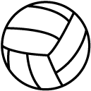volleyball line Icon