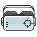 vr goggles Filled Outline Icon