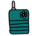 walkie talkie Doodle Icon