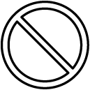 warning sign line Icon