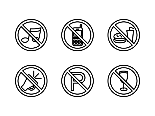 warning-signs-line-icons