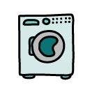 washing machine Doodle Icons