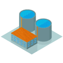 water facility Isometric Icon