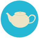 water kettle Flat Round Icon