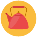 water kettle Flat Round Icon