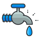 water tap Filled Outline Icon