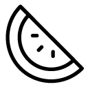 watermelon line Icon