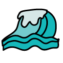 waves Doodle Icon