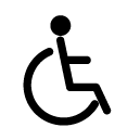 wheelchair glyph Icon