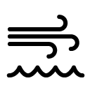 wind sea line Icon