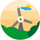 windmill flat Icon
