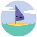 windsurfing flat Icon