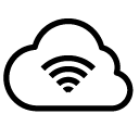 wireless cloud line Icon