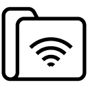 wireless folder line Icon copy