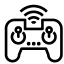 wireless gamepad line Icon