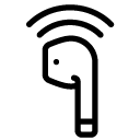 wireless headphone line Icon