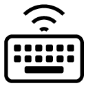 wireless keyboard line Icon
