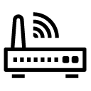 wireless modem line Icon