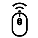wireless mouse five line Icon