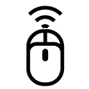 wireless mouse three line Icon