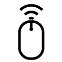 wireless mouse two line Icon