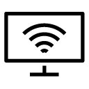 wireless screen line Icon