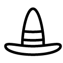 witch hat line Icon