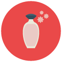 woman perfume Flat Round Icon