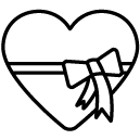 wrapped heart line Icon