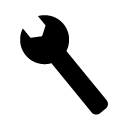 wrench glyph Icon