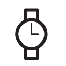 wrist watch line Icon