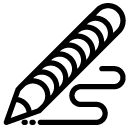 write lines pencil line Icon