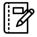 write pen notebook line Icon