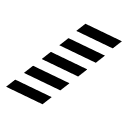 zebra path glyph Icon