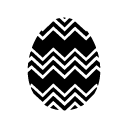 zigzag egg glyph Icon