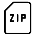 zip file line Icon