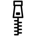 zipper line Icon