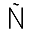 Ñ line Icon