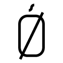 Ø' line Icon