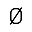 Ø line Icon