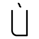 Ü line Icon