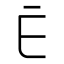 Ē line Icon