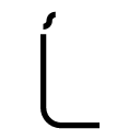 Ĺ line Icon